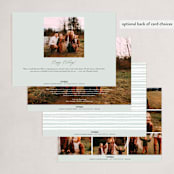 "Winter Frame" - Holiday Cards in Wintermint by Leah Bisch - Back of Card Options