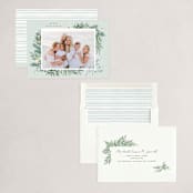 "Winter Frame" - Holiday Cards in Wintermint by Leah Bisch - Assembled
