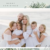 "Winter Frame" - Holiday Cards in Wintermint by Leah Bisch - Detail