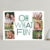 "fun" - Holiday Cards in Juniper by Leah Bisch - Front