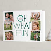 "fun" - Holiday Cards in Juniper by Leah Bisch - Folded Card
