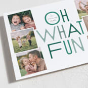 "fun" - Holiday Cards in Juniper by Leah Bisch - Detail