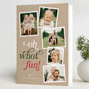 "Oh What Fun!" - Holiday Cards in Krafty by Erin German - Folded Card