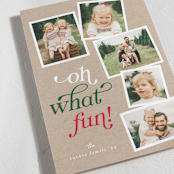 "Oh What Fun!" - Holiday Cards in Krafty by Erin German - Detail