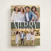 "Big Merry" - Holiday Cards in Pine by Brianne Larsen - Front