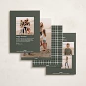 "Big Merry" - Holiday Cards in Pine by Brianne Larsen - Back of Card Options