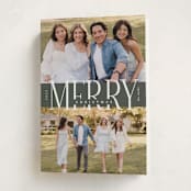 "Big Merry" - Holiday Cards in Pine by Brianne Larsen - Folded Card