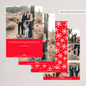 "PLAYFUL TYPE" - Holiday Cards in Cardinal by Melanie Kosuge - Back of Card Options