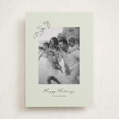 "Hung Holly" - Holiday Cards in Lime by Angela Garrick - Front