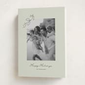 "Hung Holly" - Holiday Cards in Lime by Angela Garrick - Folded Card