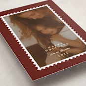 "Stamp" - Holiday Cards in Mulled Wine by Claire - Detail