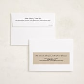 "Stamp" - Holiday Cards in Mulled Wine by Claire - FREE Recipient Addressing