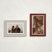 "Stamp" - Holiday Cards in Mulled Wine by Claire - Photo Orientation Options