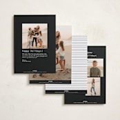 "max" - Holiday Cards in Coal by JoAnn Jinks - Back of Card Options