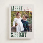 "Merry Modern" - Holiday Cards in Pine Needle by Kelly Watkins - Front