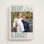 "Merry Modern" - Holiday Cards in Moss by Kelly Watkins - Front