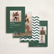"Merry Modern" - Holiday Cards in Pine Needle by Kelly Watkins - Back of Card Options