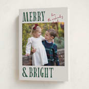 "Merry Modern" - Holiday Cards in Pine Needle by Kelly Watkins - Folded Card