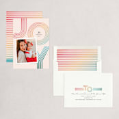"Joyful Lines" - Holiday Cards in Holly Berries by Jessica Corliss - Assembled