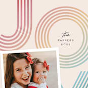 "Joyful Lines" - Holiday Cards in Holly Berries by Jessica Corliss - Detail