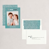"nice enough" - Holiday Cards in Bluebird by Lindsay Megahed - Assembled