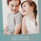 "nice enough" - Holiday Cards in Bluebird by Lindsay Megahed - Detail