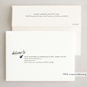 "nice enough" - Holiday Cards in Bluebird by Lindsay Megahed - FREE Recipient Addressing