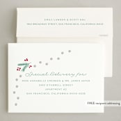 "Simple Wishes" - Holiday Cards in Pine by Kate Ross - FREE Recipient Addressing