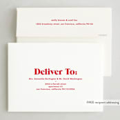 "Happy Howlidays" - Holiday Cards in Cherry by Annie Clark - FREE Recipient Addressing
