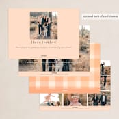 "sign off" - Holiday Cards in Blush by Jennifer Lew - Back of Card Options