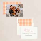 "sign off" - Holiday Cards in Blush by Jennifer Lew - Assembled