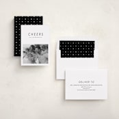 "Aera" - Holiday Cards in Charcoal by Lucrecia Caporale - Assembled