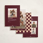 "Modern minimalism" - Holiday Cards in Mulled Wine by Creo Study - Back of Card Options