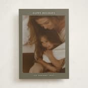 "Harlow" - Holiday Cards in Sage by Nicole Walsh - Front