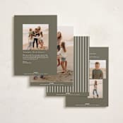 "Harlow" - Holiday Cards in Sage by Nicole Walsh - Back of Card Options