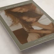 "Harlow" - Holiday Cards in Sage by Nicole Walsh - Detail