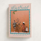 "Saltillo" - Holiday Cards in Deep Sea by Megan Davis - Folded Card