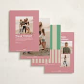 "Merry & Bright Days" - Holiday Cards in Candy by Helena Vitto - Back of Card Options