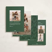 "Durham" - Holiday Cards in Pine by Amy Kross - Back of Card Options