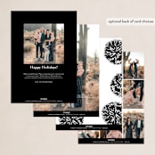 "letters on top" - Holiday Cards in Onyx by Phrosné Barwood - Back of Card Options