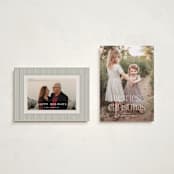 "Festive Type" - Holiday Cards in Snow by Kerry Doyle - Photo Orientation Options