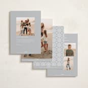"Merry Monoline" - Holiday Cards in Snowfall by Melanie Kosuge - Back of Card Options