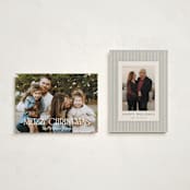 "Retro Holidays" - Holiday Cards in Snow by Robert and Stella - Photo Orientation Options