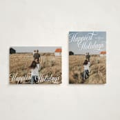 "Vintage Fun" - Holiday Cards in Snow by Jackie Crawford - Photo Orientation Options