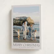 "Headliner" - Holiday Cards in Parchment by Nicole Walsh - Folded Card