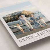 "Headliner" - Holiday Cards in Parchment by Nicole Walsh - Detail