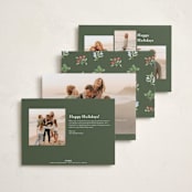 "Wintergarden" - Holiday Cards in Evergreen by Sarah Knight - Back of Card Options