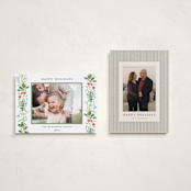 "Wintergarden" - Holiday Cards in Evergreen by Sarah Knight - Photo Orientation Options