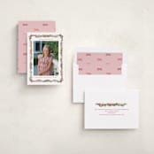 "Boughs of Bows" - Holiday Cards in Candy Cane by Sarah Knight - Assembled