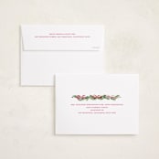 "Boughs of Bows" - Holiday Cards in Candy Cane by Sarah Knight - FREE Recipient Addressing